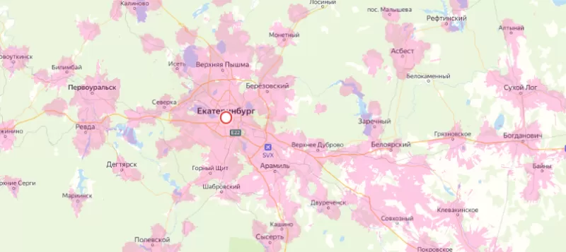 Зона покрытия Билайн в городе Иваново и области 