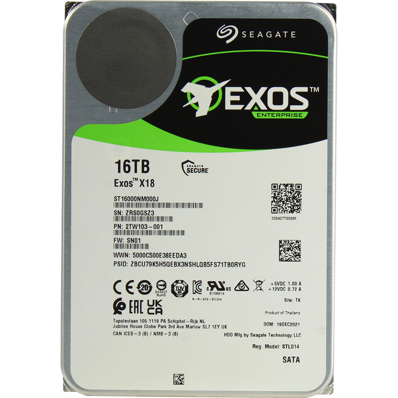 Seagate Exos X18 16Tb (ST16000NM000J) 