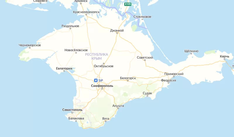 Зоны покрытия на карте Крыма в Иваново 
