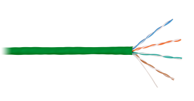 Кабель NIKOLAN U/UTP, 4 пары, Кат.5e, 24 AWG, внутренний, LSZH, 305м/100м, где xx-цвет 