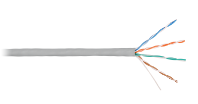 Кабель NIKOLAN U/UTP, 4 пары, Кат.5e, 24 AWG, внутренний, LSZH, 305м/100м, где xx-цвет 