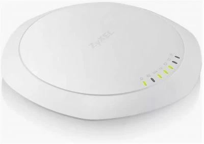 Точка доступа Zyxel NebulaFlex NWA1123ACPRO-EU0102F вид спереди индикаторы